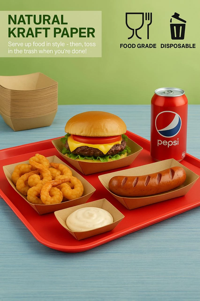 Paper Kraft Boat Tray